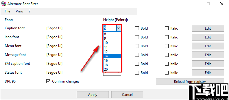 Alternate Font Sizer(Win10字体修复工具)