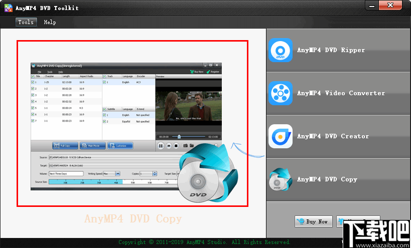 AnyMP4 DVD Toolkit(DVD多功能工具箱)