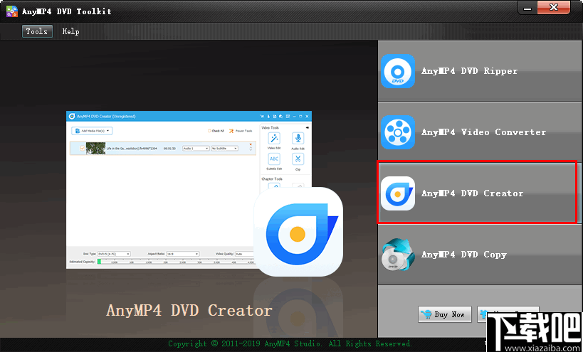 AnyMP4 DVD Toolkit(DVD多功能工具箱)