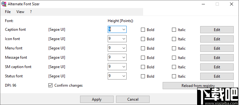 Alternate Font Sizer(Win10字体修复工具)