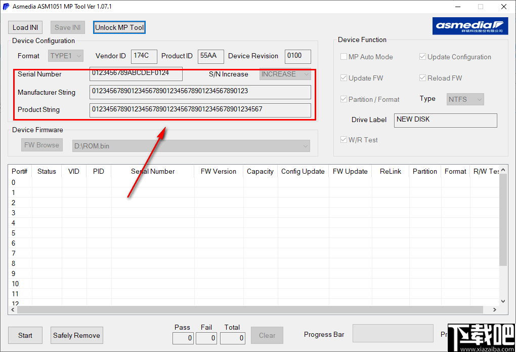 ASM1051量产工具(Asmedia ASM1051 MP Tool)