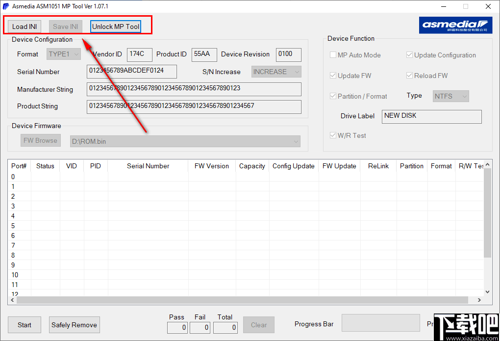 ASM1051量产工具(Asmedia ASM1051 MP Tool)