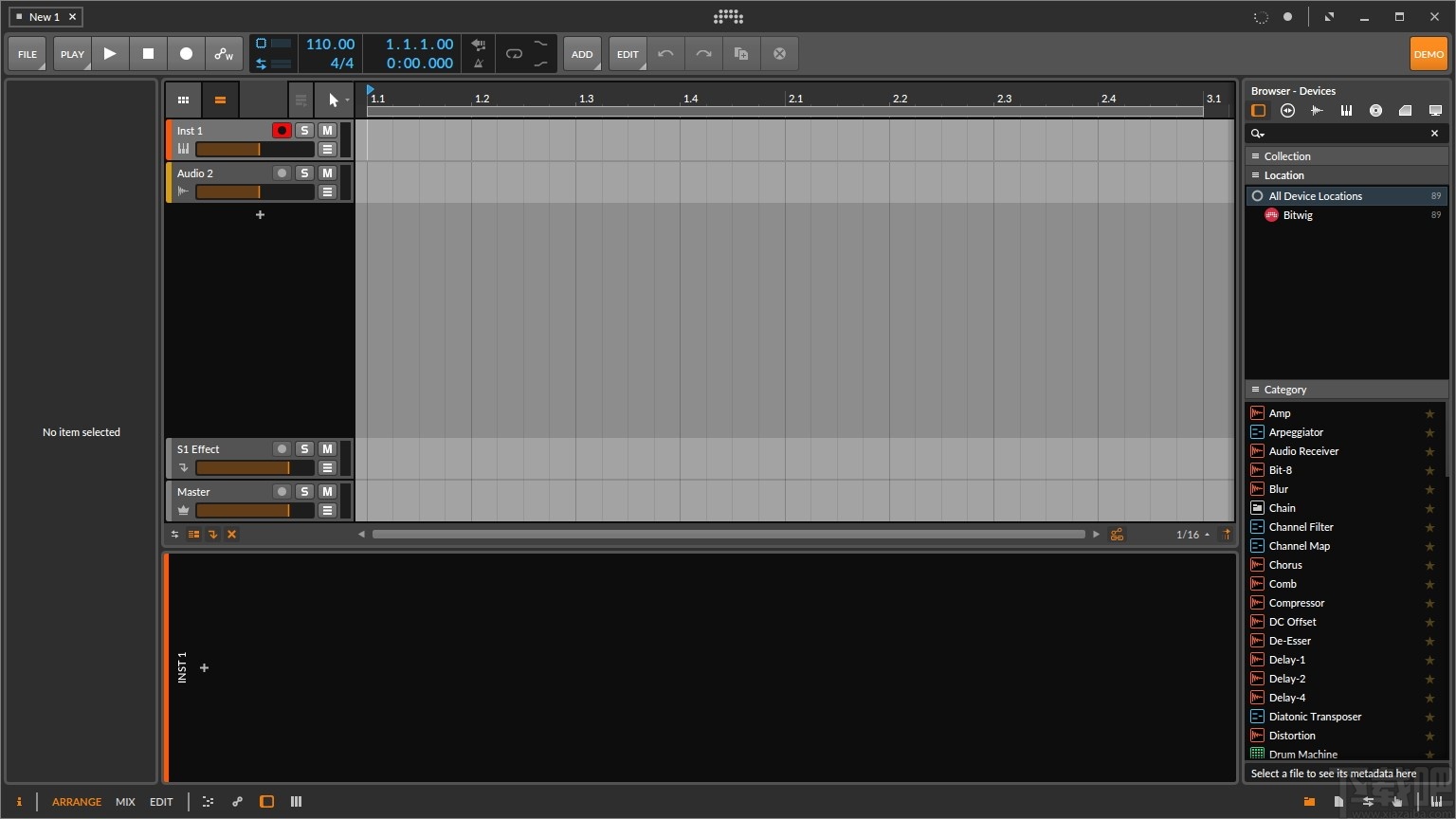 Bitwig Studio3(音乐创作软件)