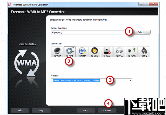 Freemore WMA to MP3 Converter(WMA转换为MP3工具)