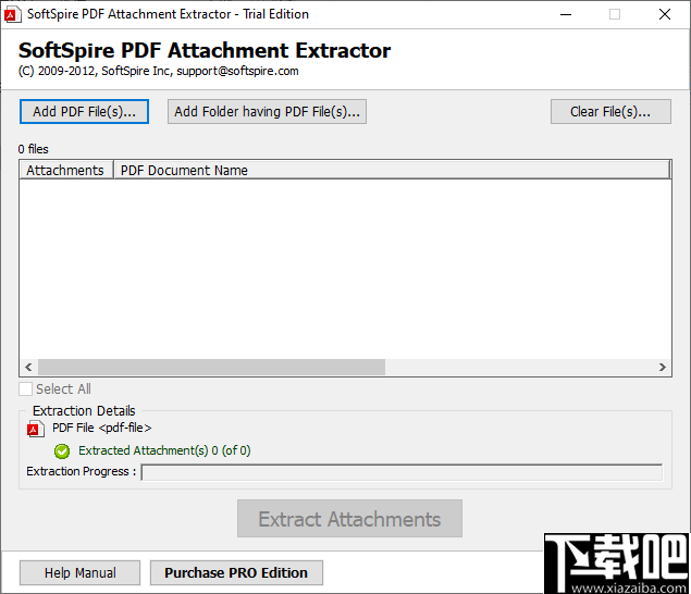 SoftSpire pdf Attachment Extractor(PDF附件提取软件)