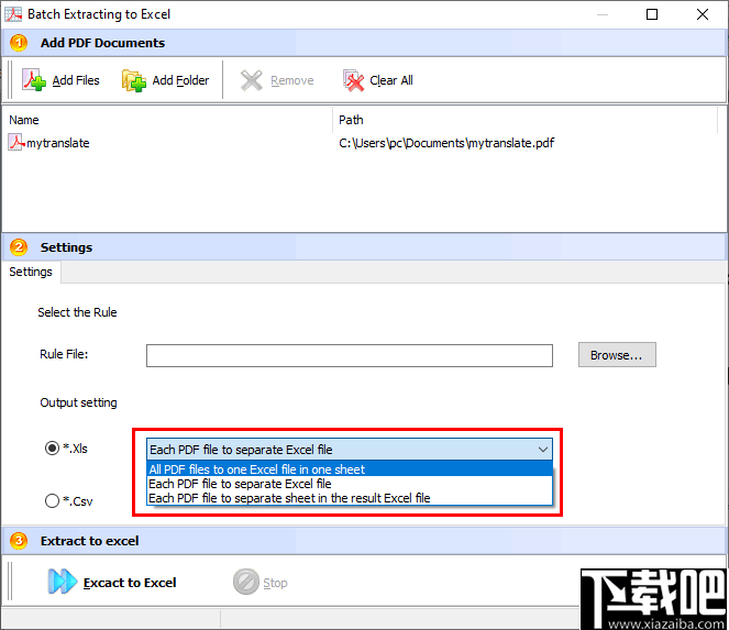 Boxoft pdf to Excel(PDF转Excel软件)