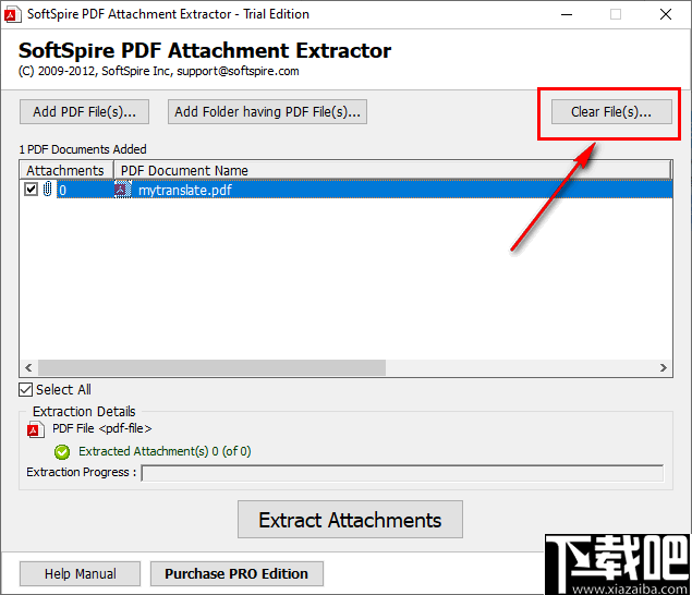 SoftSpire pdf Attachment Extractor(PDF附件提取软件)