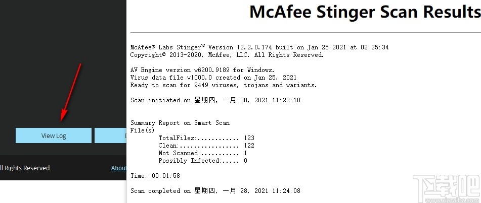 McAfee Stinger Raptor(迈克菲杀毒软件)