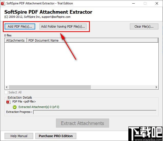 SoftSpire pdf Attachment Extractor(PDF附件提取软件)