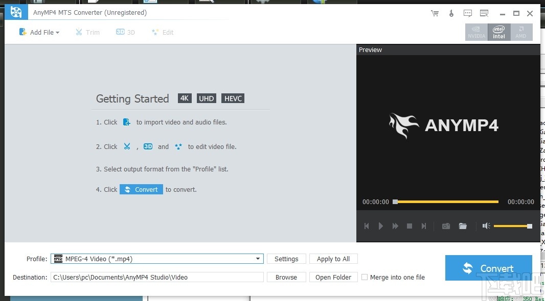 AnyMP4 MTS Converter(MTS格式转换器)