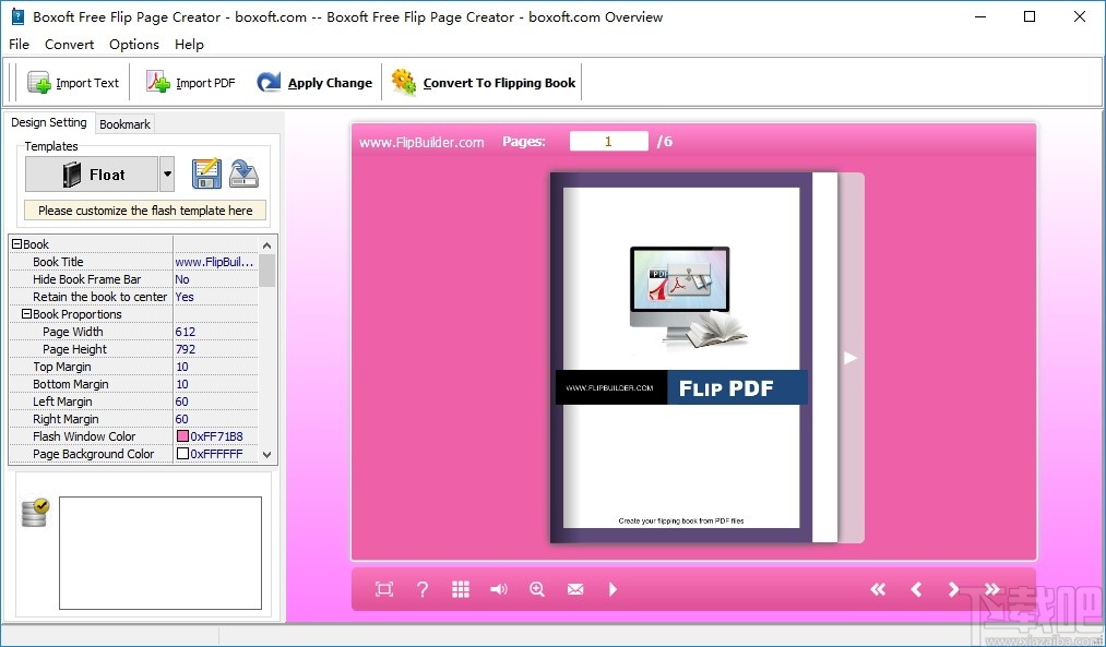 Boxoft Free Flip Page Creator(电子书制作工具)