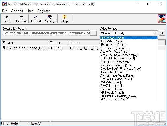 Jocsoft MP4 Video Converter(MP4转换工具)