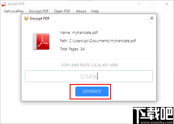 Secret PDF(PDF加密软件)