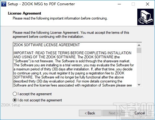 ZOOK MSG to PDF Converter(MSG转PDF转换器)