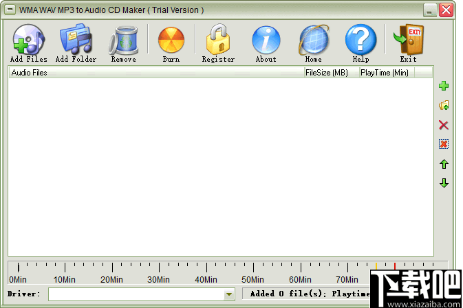 WMA WAV MP3 to Audio CD Maker(音频CD制作软件)