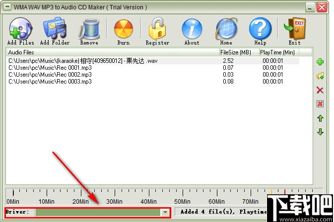 WMA WAV MP3 to Audio CD Maker(音频CD制作软件)