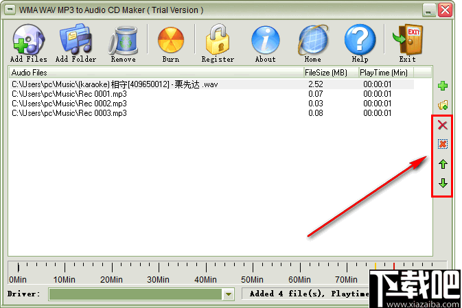 WMA WAV MP3 to Audio CD Maker(音频CD制作软件)