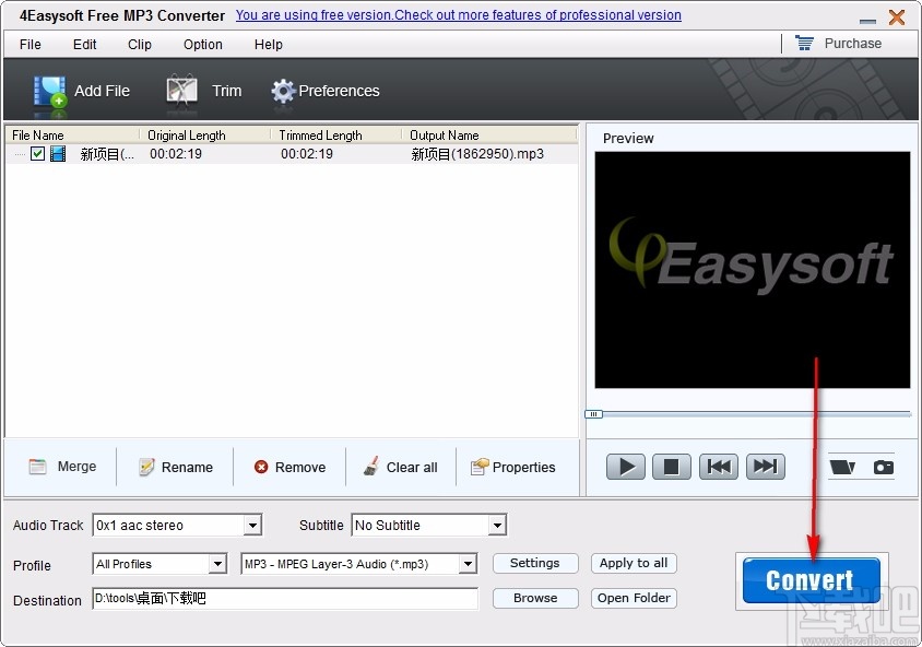 4Easysoft Free MP3 Converter(免费MP3音频格式转换器)