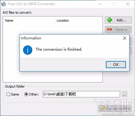 Free AVI to MP4 Converter(免费AVI转MP4转换器)