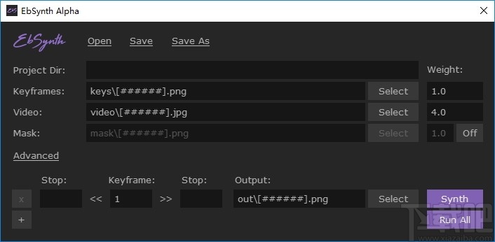 EbSynth Alpha(手绘特效动画制作)