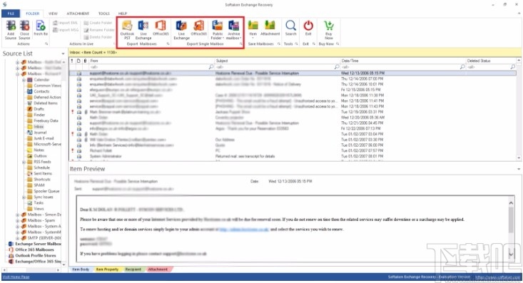 Softaken Exchange Recovery(Exchange邮件迁移工具)