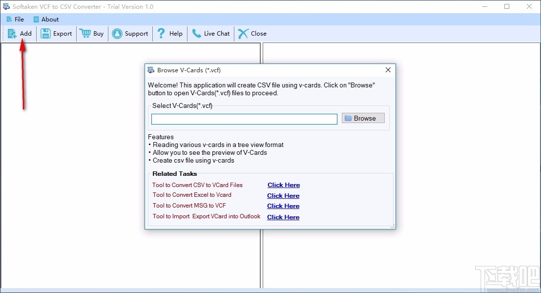 Softaken VCF to CSV Converter(VCF转CSV转换器)