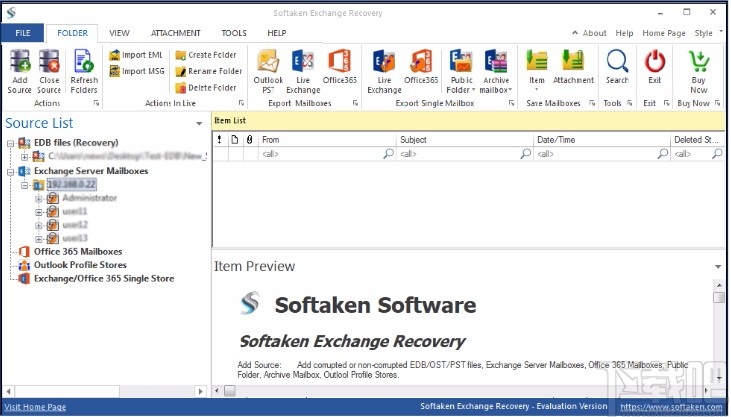 Softaken Exchange Recovery(Exchange邮件迁移工具)