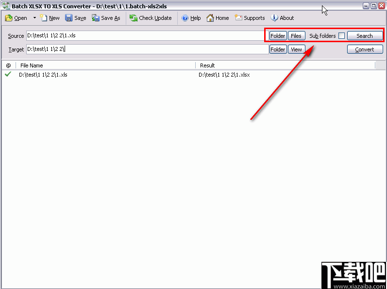 Batch XLS and XLSX Converter(XLS/XLSX转换器)