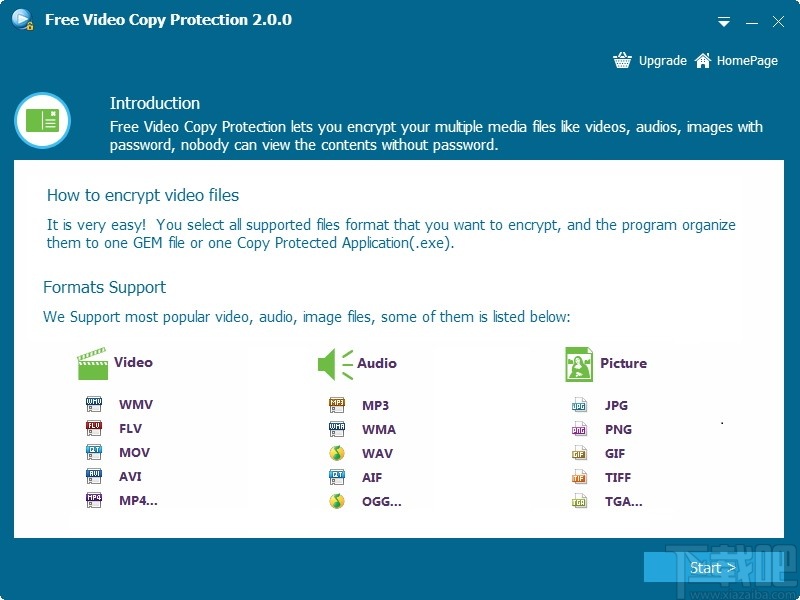 Free Videos Copy Protection(免费视频保护工具)