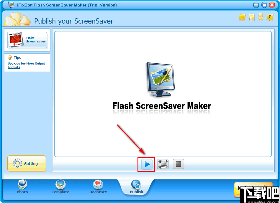 iPixSoft flash ScreenSaver Maker(屏幕保护动画制作软件)