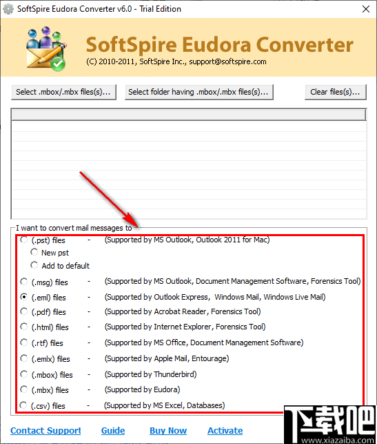 SoftSpire Eudora Converter(Eudora转换器)