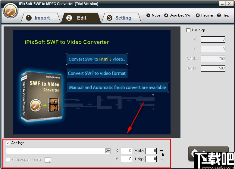 iPixSoft SWF to MPEG Converter(SWF转换为MPEG)