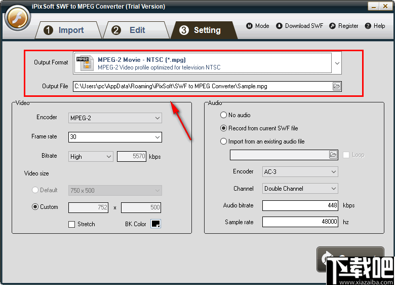 iPixSoft SWF to MPEG Converter(SWF转换为MPEG)