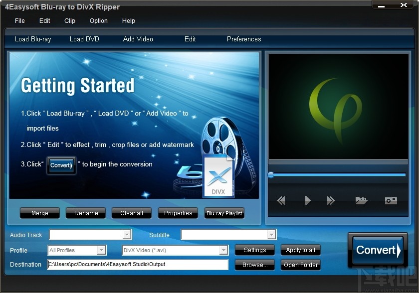 4Easysoft Blu-ray to DivX Ripper(视频转换器)