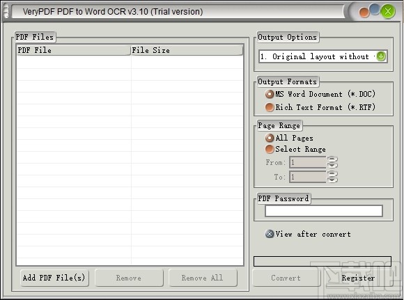 VeryPDF PDF to Word OCR Converter(PDF转Word软件)