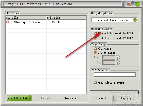 VeryPDF PDF to Word OCR Converter(PDF转Word软件)