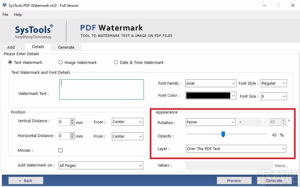 SysTools PDF Watermark(PDF水印添加工具)