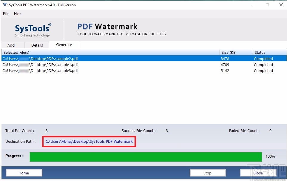 SysTools PDF Watermark(PDF水印添加工具)