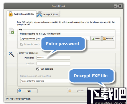Free EXE Lock(程序加密软件)