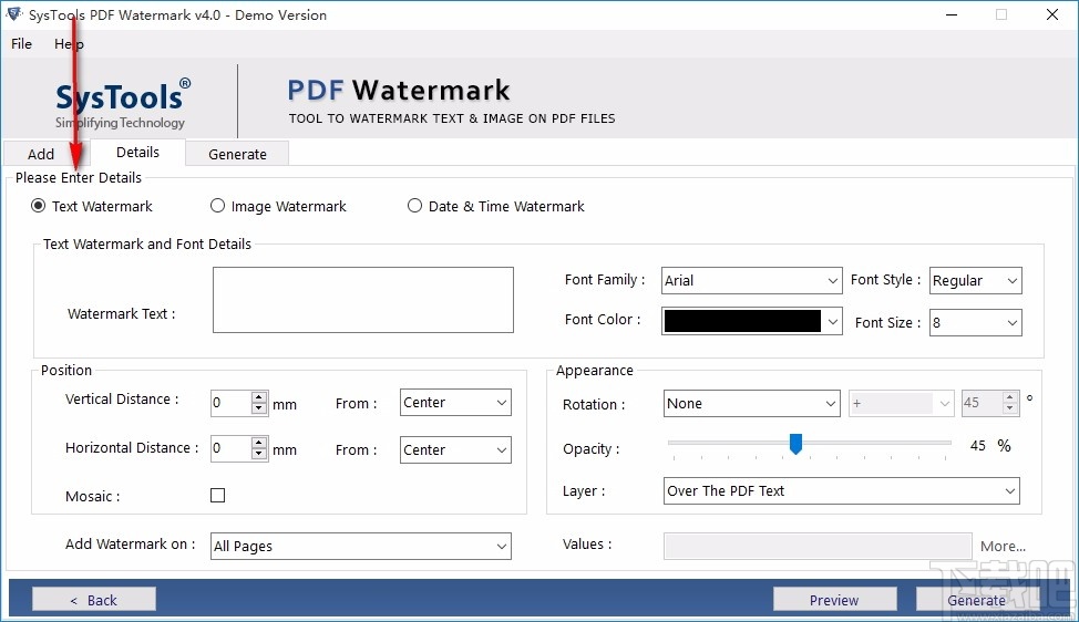 SysTools PDF Watermark(PDF水印添加工具)