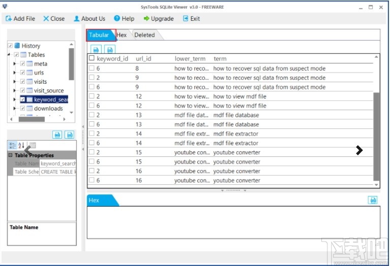 SysTools Sqlite Viewer(SQLite文件查看器)