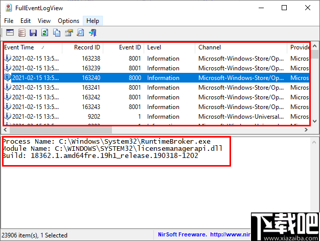 FullEventLogView(Windows事件日志查看工具)