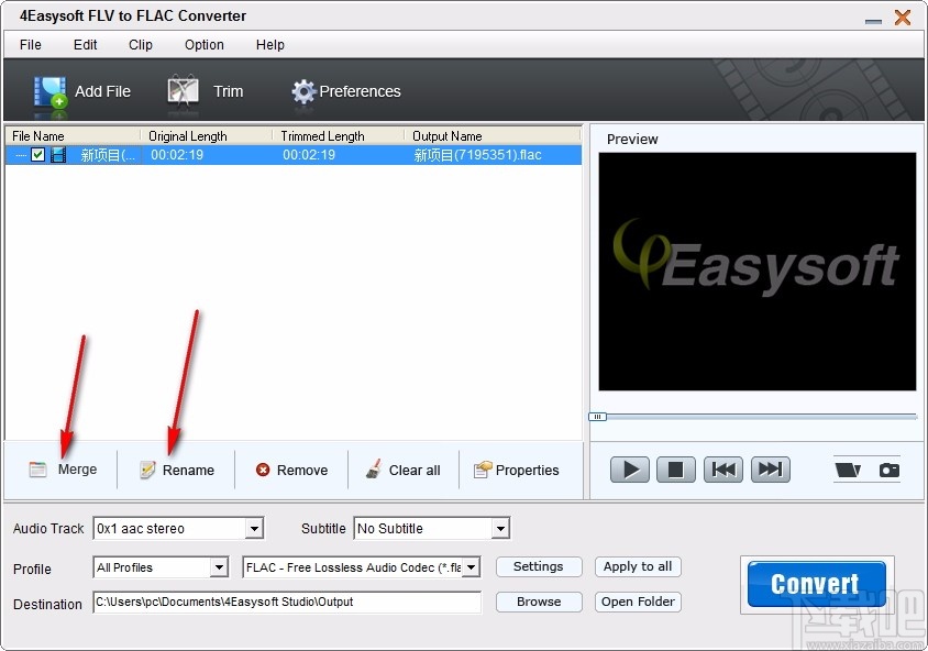 4Easysoft FLV to FLAC Converter(FLV转FLAC格式转换器)