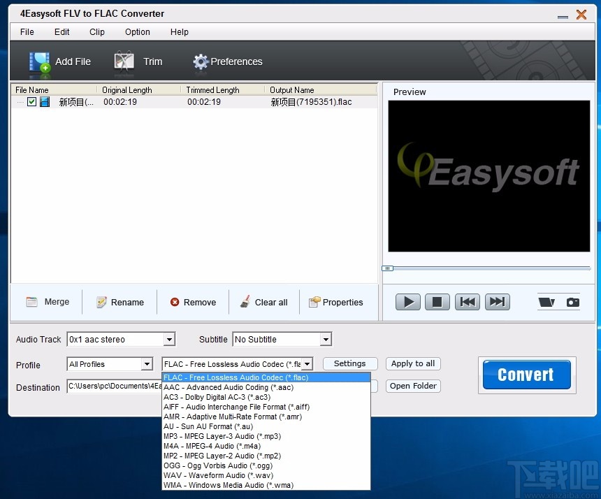 4Easysoft FLV to FLAC Converter(FLV转FLAC格式转换器)