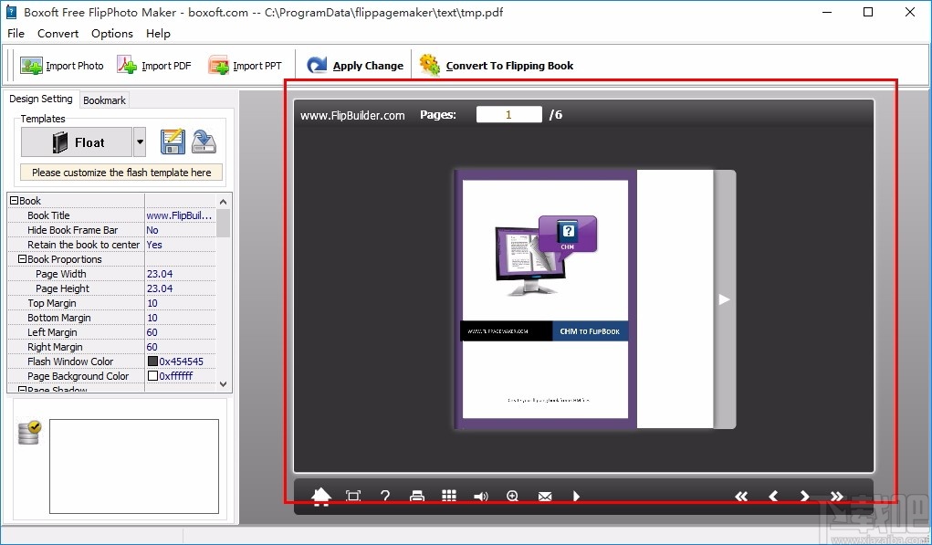 Boxoft Free FlipPhoto Maker(翻页书制作软件)