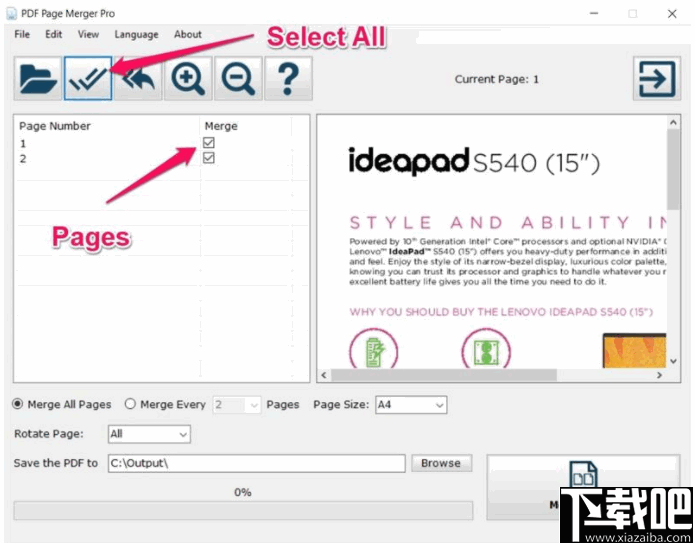 PDF页面合并器(PDF Page Merger)