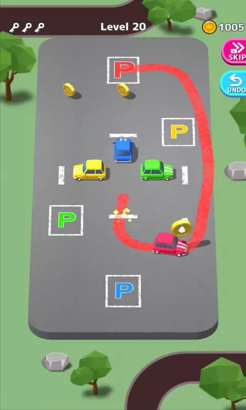 画线停车