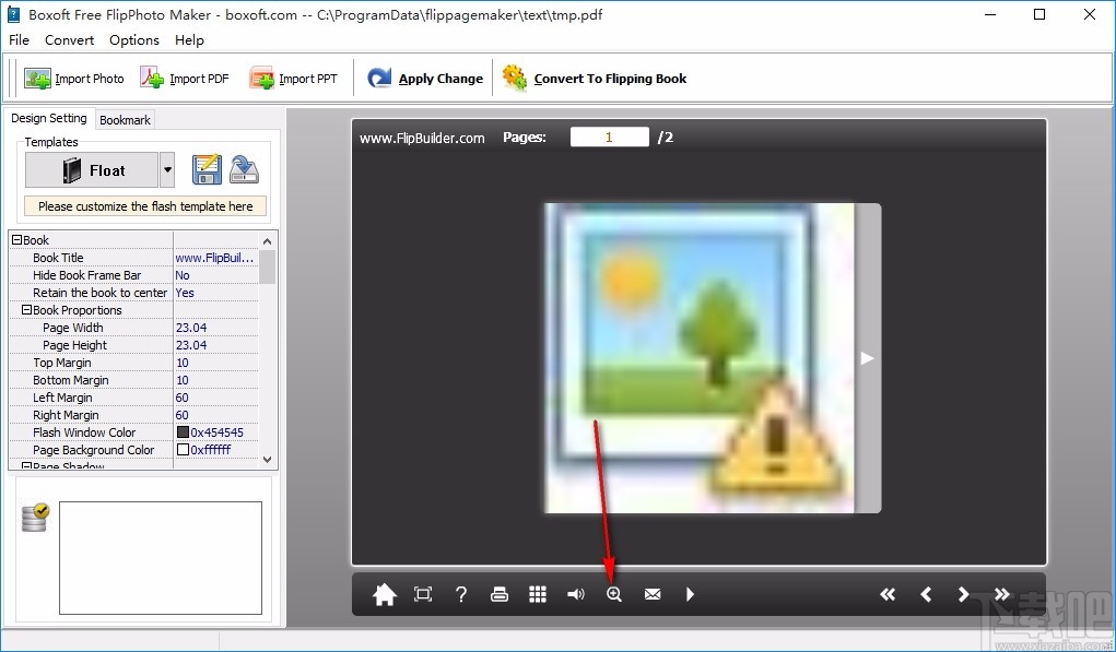Boxoft Free FlipPhoto Maker(翻页书制作软件)