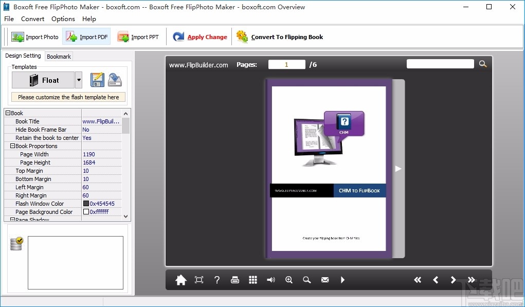 Boxoft Free FlipPhoto Maker(翻页书制作软件)