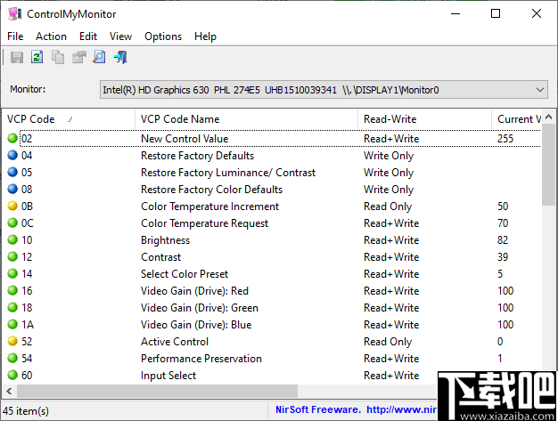 ControlMyMonitor(电脑显示器配置工具)